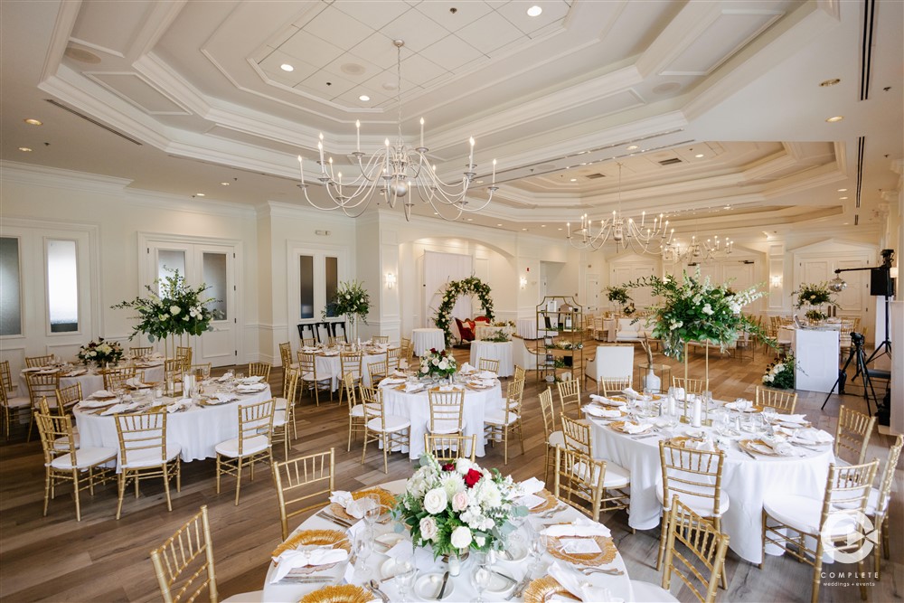 The Club at The Strands luxurious wedding reception ballroom.