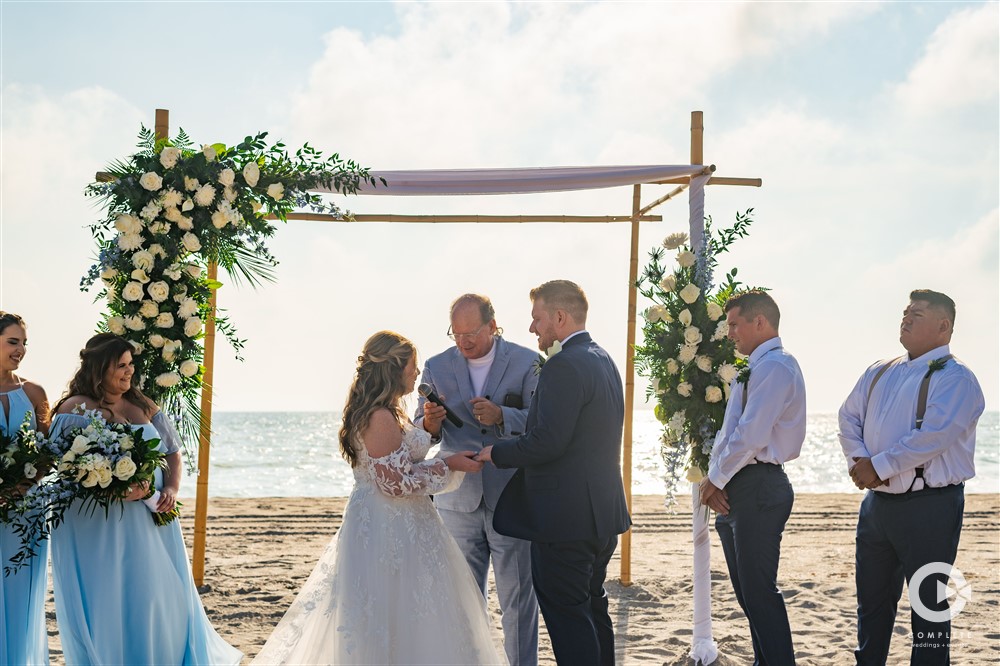 Captiva beach wedding ceremony at Tween Waters Island Resort.