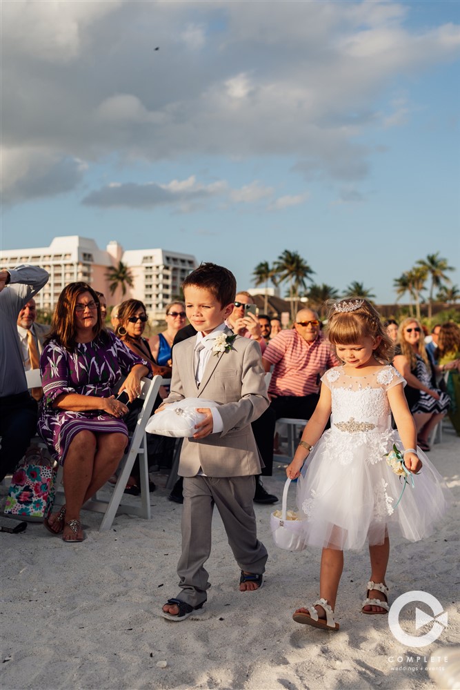 Florida beach wedding.