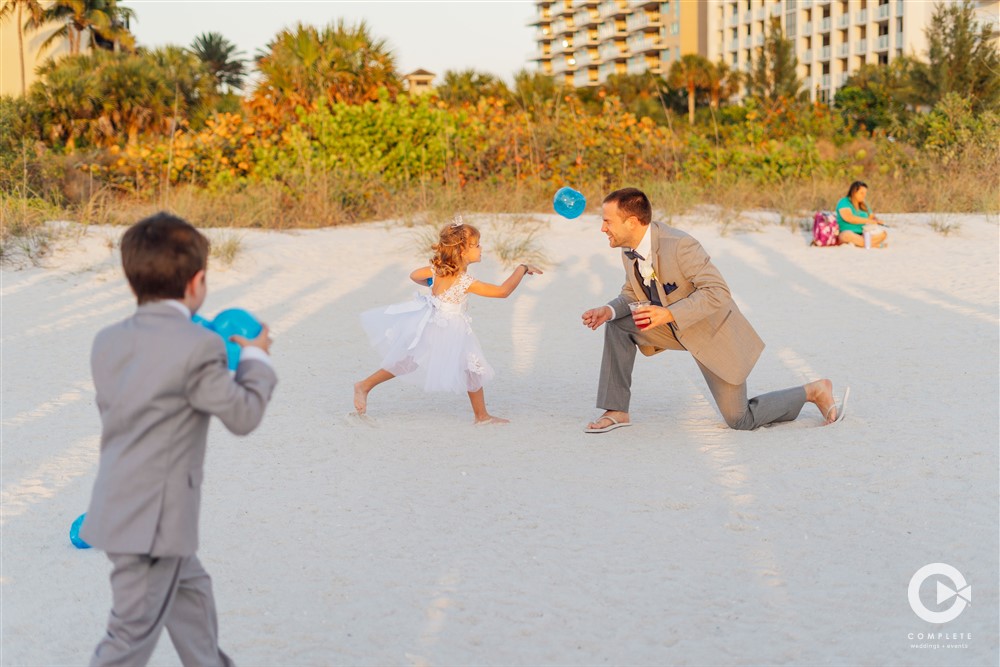 Marco Island Hilton beach wedding vibes.